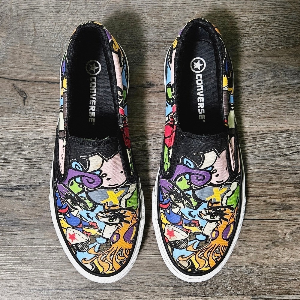 Converse All Star Comic Graffiti Slip-On Sneakers